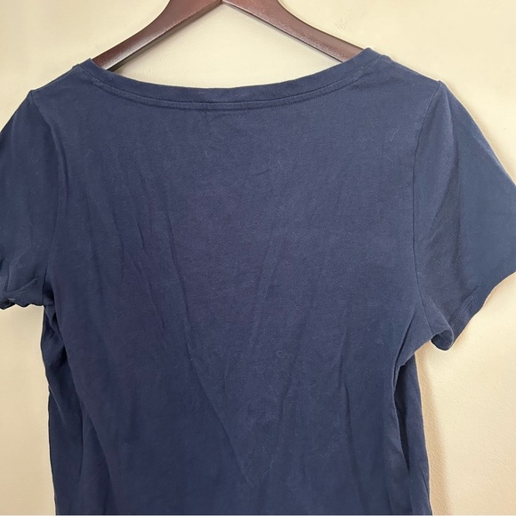 Old Navy Tee Shirt Navy Blue Everywear Short Sleeve Crewneck Neutral Casual - Picture 5 of 8